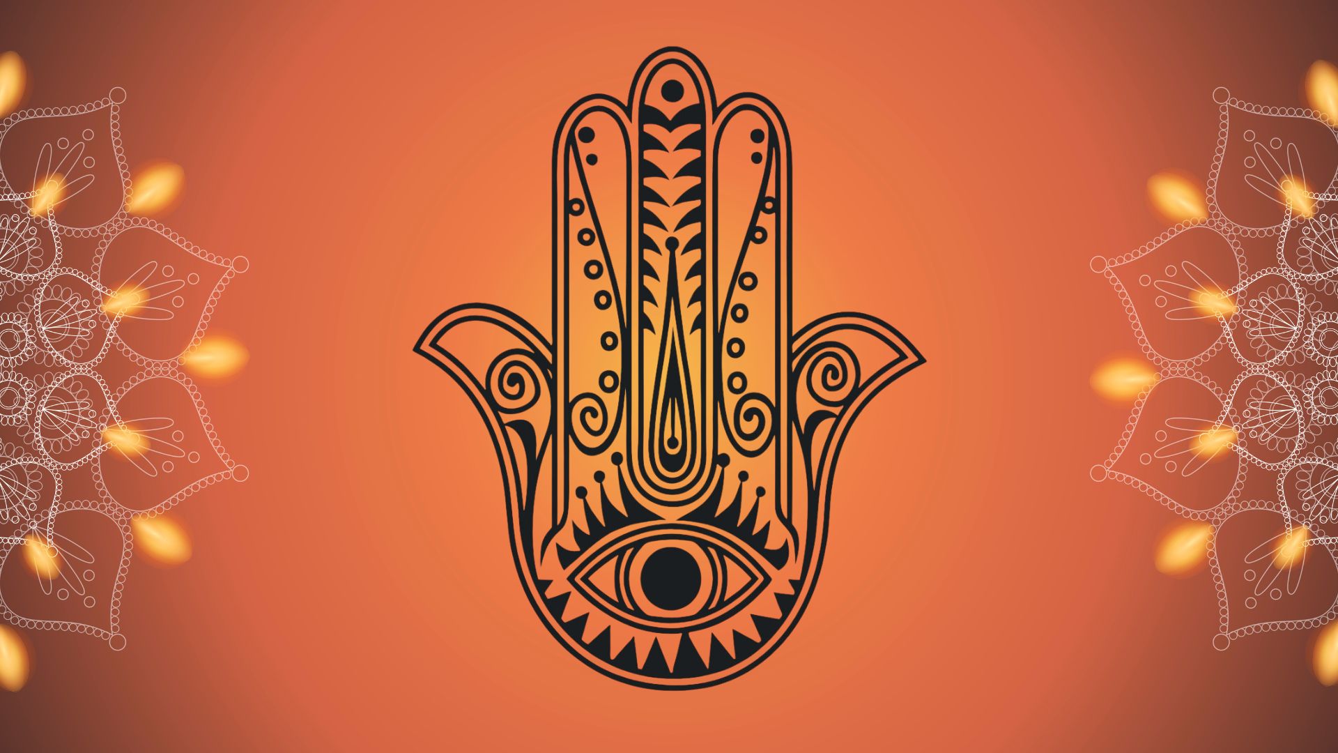 hamsa hand yoga symbol