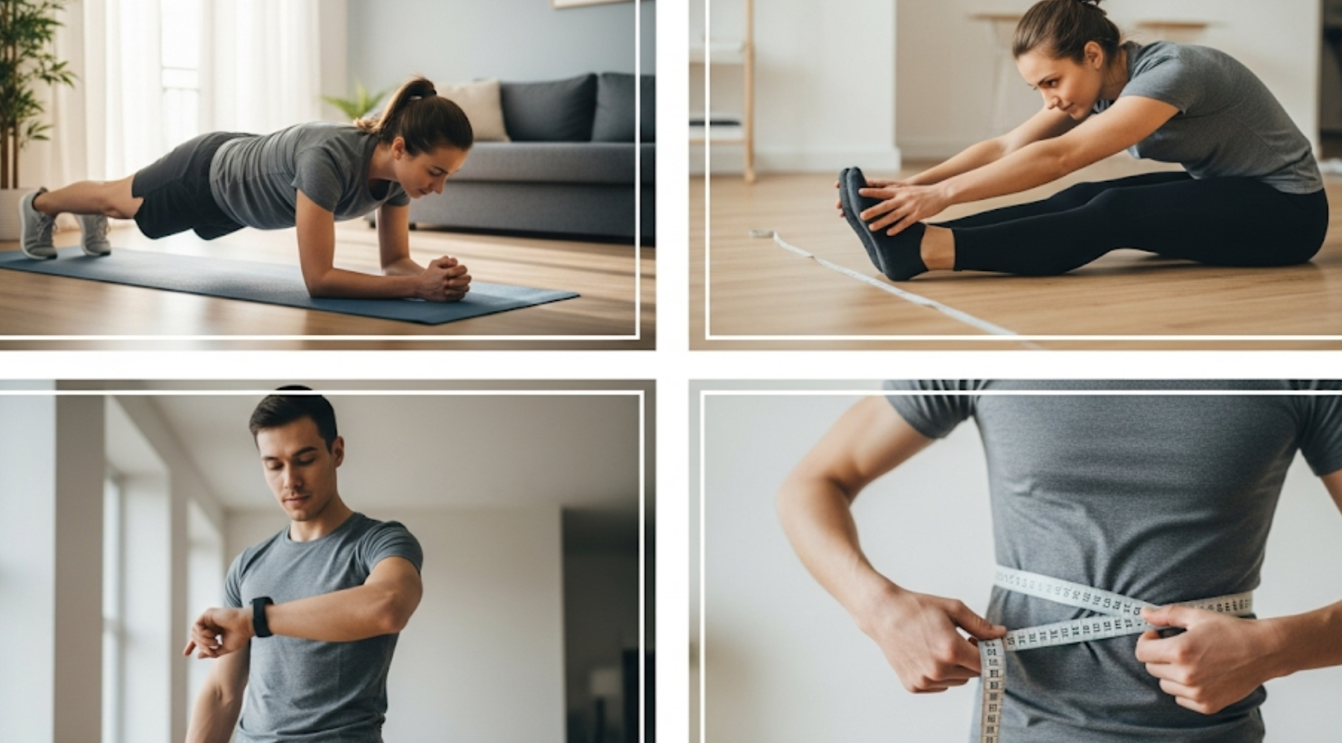 how to test and measure each fitness component at home