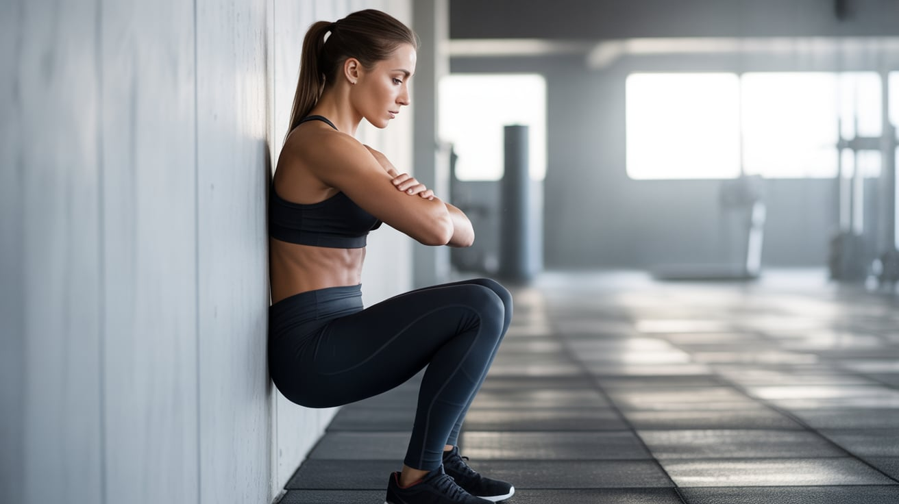 wall hold squat