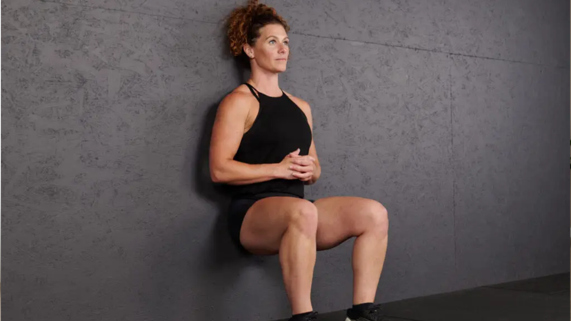 wall sit slightly down